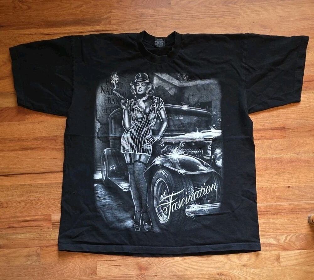 Pro Tag Marilyn Monroe Heavy Wear T-shirt Urban Streetwear Tee Men's 3XL Black